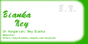 bianka ney business card